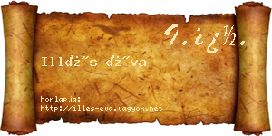 Illés Éva névjegykártya