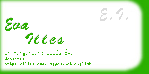 eva illes business card